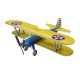 E25 Stearman PT-17 Kaydet 450mm Wingspan PP Material RC Airplane Flying Wing KIT Compatible S-FHSS/Flysky/Frsky D16/DSMX/DSM2