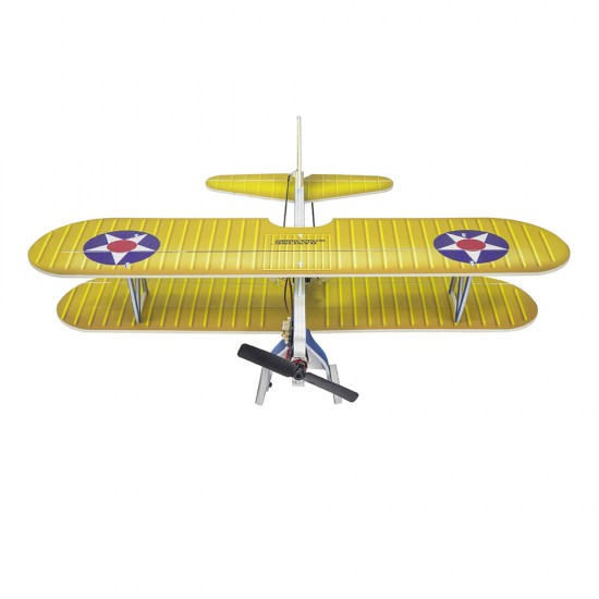 E25 Stearman PT-17 Kaydet 450mm Wingspan PP Material RC Airplane Flying Wing KIT Compatible S-FHSS/Flysky/Frsky D16/DSMX/DSM2