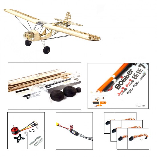 S38 Savage Bobber 1000mm Wingspan Balsa Wood Laser Cut RC Airplane Kit