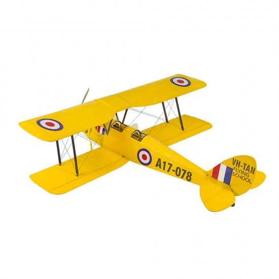 800mm Wingspan Balsa Wood Laser Cut Biplane Completed RC Airplane ARF