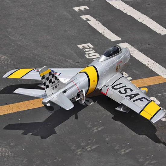 F86 Sabre 1100mm Wingspan 70mm EDF Jet Warbird RC Airplane Kit with Electric Landing Gear