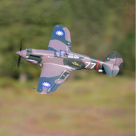 P-40B Flying Tiger 980mm (38.6inch) Wingpspan Warbird EPO RC Airplane PNP