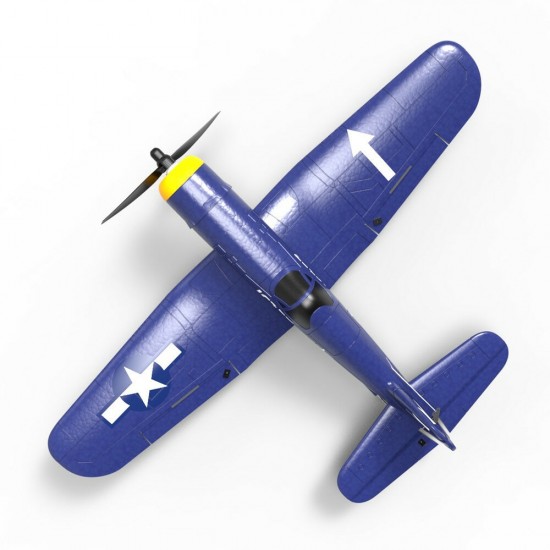 Three batteries-Mini F4U EPP 400mm Wingspan 2.4G 6-Axis Gyro One Key Return Aerobatic Indoor RC Airplane Trainer Fixed Wing RTF for Beginner