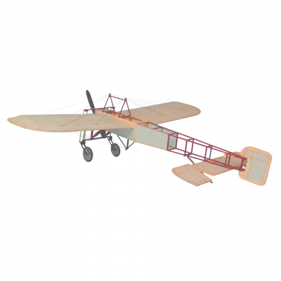 XI V2 420mm Wingspan 1/20 Scale Balsa Wood Laser Cut RC Airplane Warbird KIT With Wheels & Covering Filme