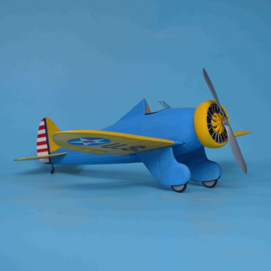 Boeing P-26A Peashooter 381mm Wingspan Balsa Wood Laser Cut Classic Monoplane Fighter RC Airplane KIT