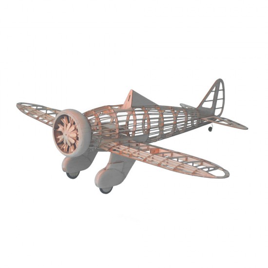 Boeing P-26A Peashooter 381mm Wingspan Balsa Wood Laser Cut Classic Monoplane Fighter RC Airplane KIT