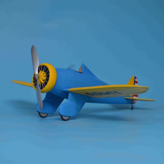 Boeing P-26A Peashooter 381mm Wingspan Balsa Wood Laser Cut Classic Monoplane Fighter RC Airplane KIT