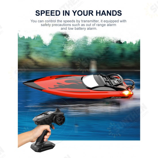 EBT05 RTR 2.4G 4CH 40km/h Brushless High Speed RC Boat Length 57cm Vehicles Models w/ Capsize Water Cooling System Toys