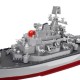 HT 1/250 3826B RTR 6.8km/h 2.4G 4CH RC Boat Vehicles Dual Motors Millitary Warship Battleship LED Lighting Models