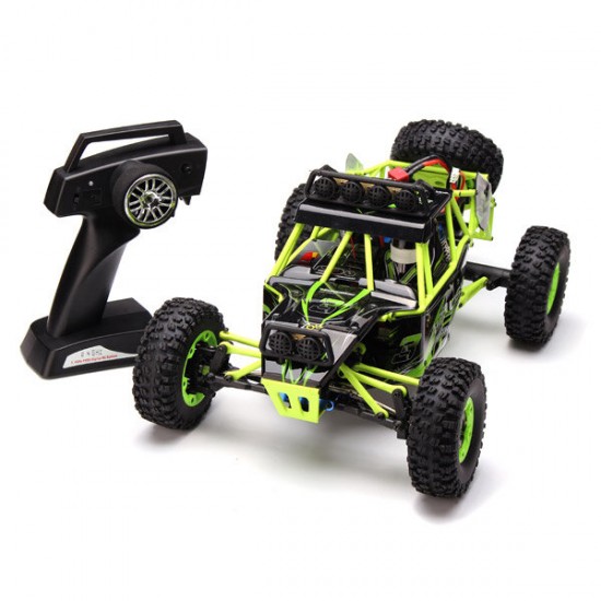 12427 2.4G 1/12 4WD Crawler RC Car With LED Light Two Battery 7.4V 1500mAh