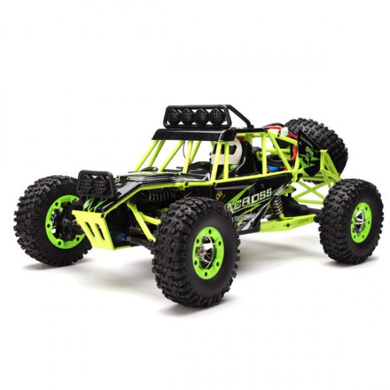 12427 2.4G 1/12 4WD Crawler RC Car With LED Light Two Battery 7.4V 1500mAh