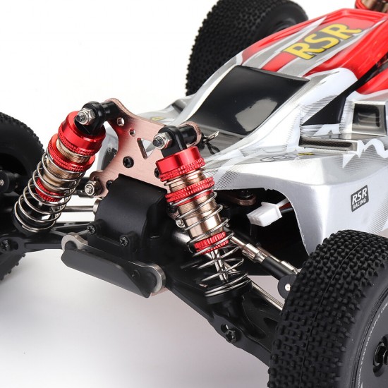 144001 1/14 2.4G 4WD High Speed Racing RC Car Vehicle Models 60km/h Two Battery 7.4V 2600mAh