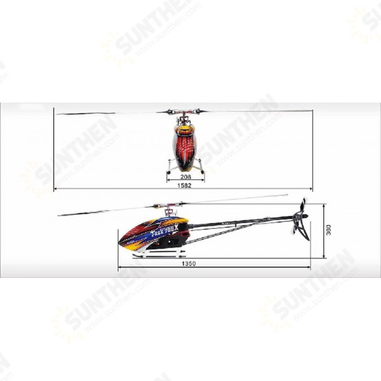 700X 6CH 3D Flying RC Helicopter Super Combo With Brushless 490KV Motor Servo ESC Flybarless System