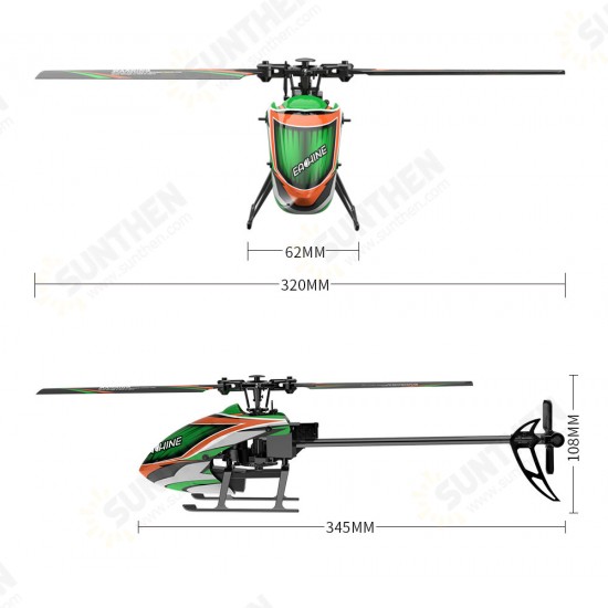 E130 2.4G 4CH 6-Axis Gyro Altitude Hold Flybarless RC Helicopter RTF