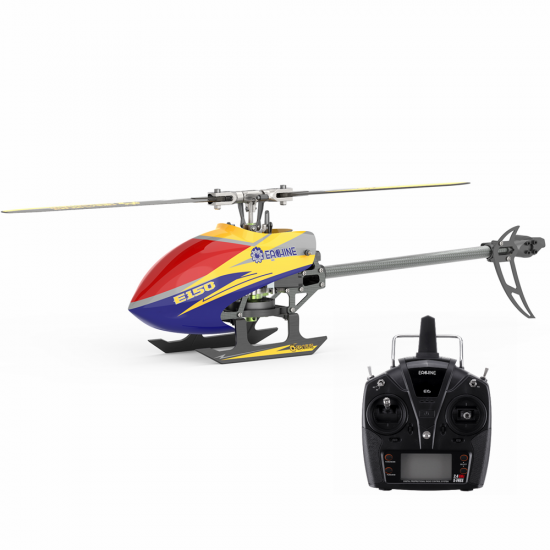 E150 2.4G 6CH 6-Axis Gyro 3D6G Dual Brushless Direct Drive Motor Flybarless RC Helicopter RTF Compatible with S-FHSS
