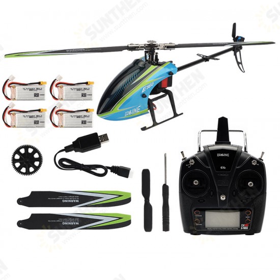 E160 V2 6CH Dual Brushless 3D6G System Flybarless RC Helicopter RTF Compatible with S-FHSS