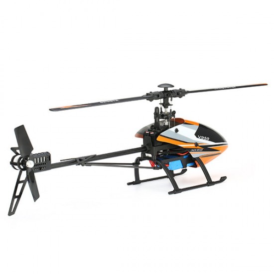 V950 2.4G 6CH 3D6G System Brushless Flybarless RC Helicopter BNF