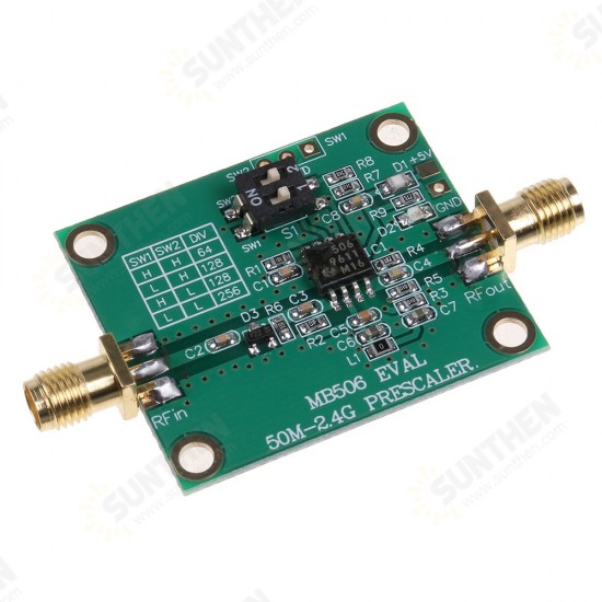 2.4GHz MB506 Microwave Prescaler 64 128 256 Frequency Division Module