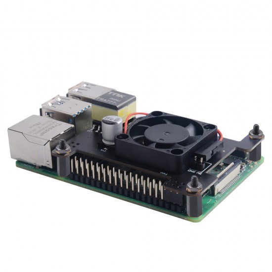 Power-Over-Ethernet HAT Board with Isolation for Raspberry Pi 4B/3 B Plus