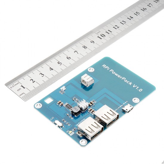 Powerpack V1.0 Lithium Battery Expansion Board For Cell Phone / Raspberry Pi 3 Model B / Pi 2B / B+