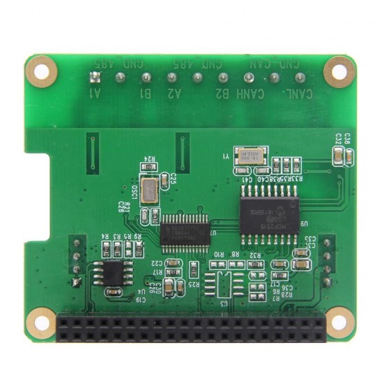 RS485 & CAN Shield Expansion Board for Raspberry Pi 4 Model B/3B+/3B/2B/Zero/Zero W