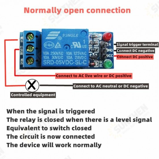 1/2/4/6/8/16 Relay Module 8 Channel with Optocoupler Relay Output 1 2 4 6 Relay Module 8 Channels Low Level Trigger 5/12/24V