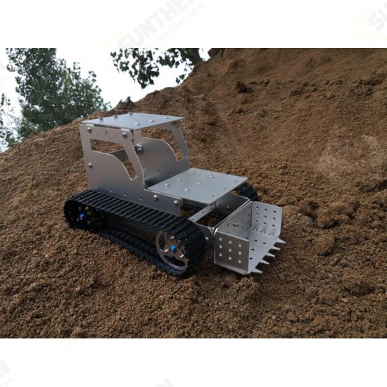 DIY C-3 Bulldozer Aluminous RC Robot Car Tank Chassis Base With Motor