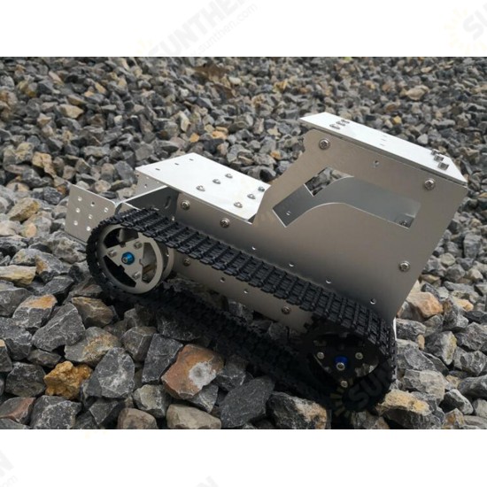 DIY C-3 Bulldozer Aluminous RC Robot Car Tank Chassis Base With Motor