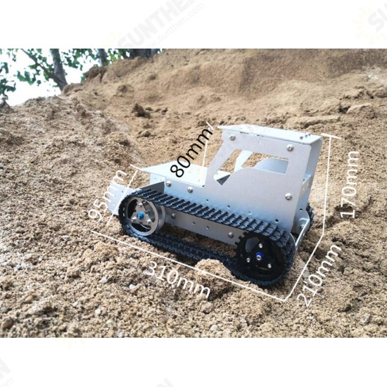 DIY C-3 Bulldozer Aluminous RC Robot Car Tank Chassis Base With Motor