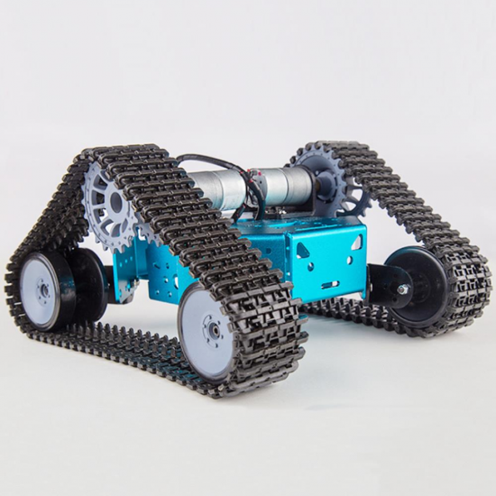 DIY RC Robot Car Tank Plastic Crawler Belt Educational Kit With DC Motor