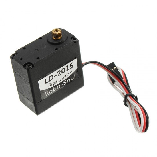 LD-2015 180 Degree 15KG Large Torque Metal Gear Biaxial Digital Servo For Robot