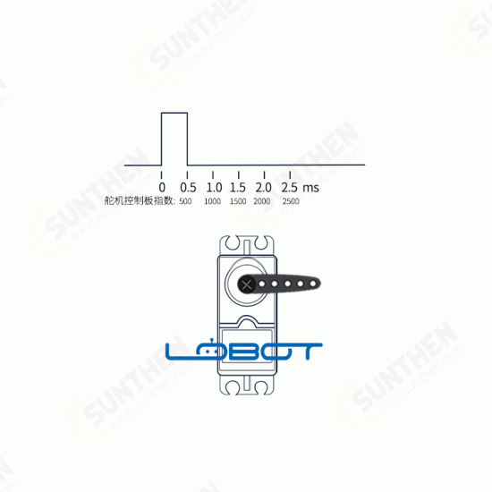 LD-60MG 60KG Large Torque 180° Metal Gear Digital Servo For RC Robot RC Car