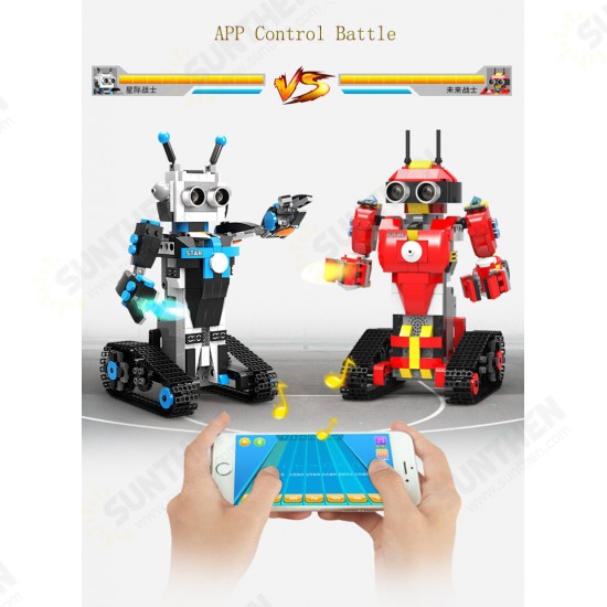 DIY Block Building RC Robot Stick / App Control Progarmmable Robot Toy