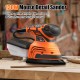 TS-SD2 130W Mouse Detail Sander Small Sander with 12Pcs Sandpapers Dust Collection Box Hand Sander EU/US Plug