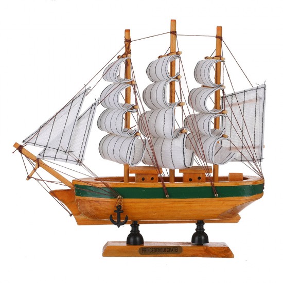 10 inch DIY Assembly Marion Wooden Ship Boats Model Sailing Decor Xmas Gift Toy
