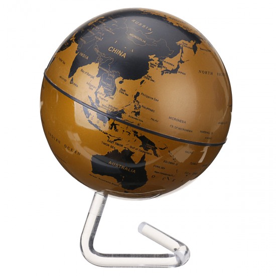 4 Inch Diameter Electric Rotating Globe Automatic 360 Dregee Rotation Desktop World Map