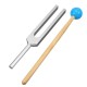 528HZ Aluminum Tuning Fork Chakra Hammer Ball Diagnostic Mallet Set