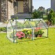 71X36X36in PVC Garden Greenhouse Cover Waterproof Protects Plants Flowers Planting Heat Proof Cold Proof