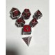 7Pcs Embossed Heavy Metal Polyhedral Dice DND RPG MTG Role Playing Game With Storage Bag