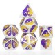 7Pcs Zinc Alloy Polyhedral Dices for Dungeons & Dragons D20 D12 D10 D8 D6 D4 Desktop Games