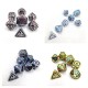 7Pcs/Set Metal Polyhedral Dices Set Role Playing Dungeons and Dragons Bag Bar Party Table Games Dice