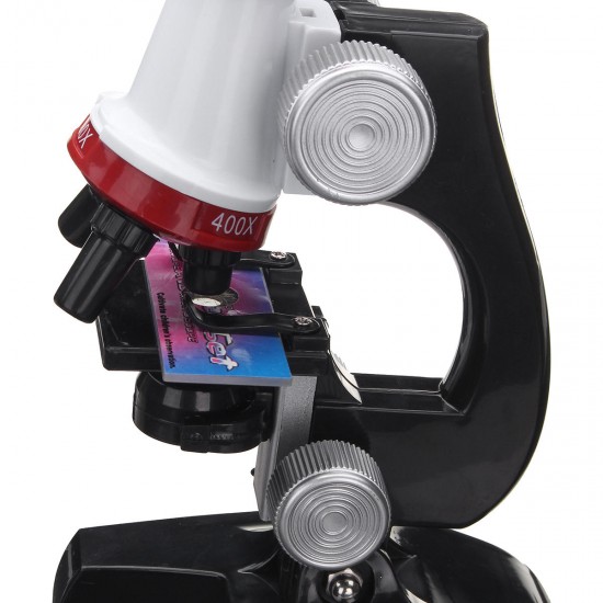 Biological Microscope Monocular Lab Science 100X 400X 1200X Educational Kids Toy