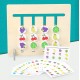 Funny Double-sided Color Fruit Matching Game Children Wooden Montessori Toys Logical Reasoning Training Kids Educational Toy Gift