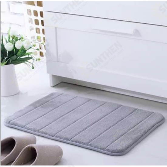 Microfibre Memory Foam Bathroom Shower Bath Mat Non Slip Absorbent Rug Carpet Floor Mat