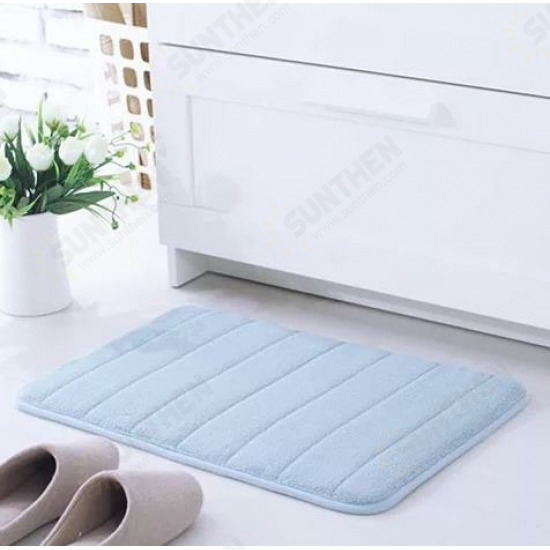 Microfibre Memory Foam Bathroom Shower Bath Mat Non Slip Absorbent Rug Carpet Floor Mat