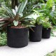 Non-woven Fabric Planting Grow Box Vegetable Flower Pots Bag Planter Black with Handles