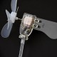 Vertical DIY Small Dc Motor LED Windmill Turbines Wind Generator Model Green/White