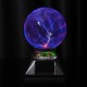 5 Inch Music Plasma Ball Sphere Light Crystal Light Magic Desk Lamp Novelty Bule Light Home Decor