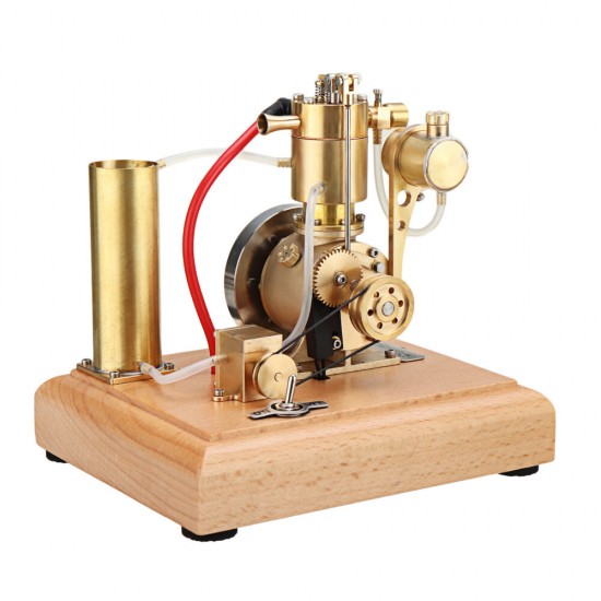 EM4 Gasoline Engine Model Stirling Water-cooled Cooling Structure With A Cooling Water Tank And A Circulating Gear Pump