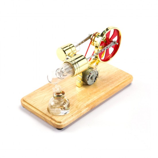 LL-009 4 Color Stirling Engine Motor Model Electricity Generator Motor Education Experiment Toy